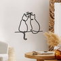 Wallity Accesorio decorativo de pared de metal Negro 55 x 55 cm